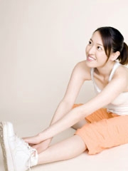 フィットネスウェアの女性